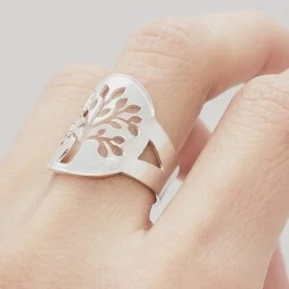 ANILLO ÁRBOL DE LA VIDA AJUSTABLE