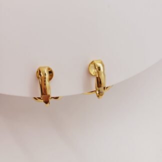 CARAVANAS CLIP FLOR C/ PERLA