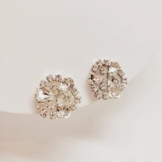 CARAVANAS CLIP STRASS PLATEADAS