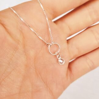 TOBILLERA CIRCULO C/PUNTO DE LUZ