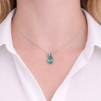 CADENA + DIJE PLATA 925  40cm J02S065