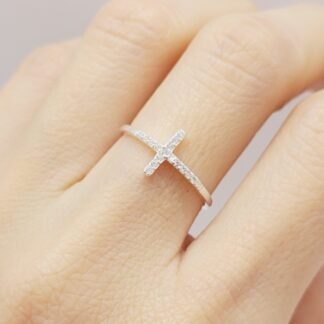 ANILLO CRUZ CRAVEJADA  14mm.
