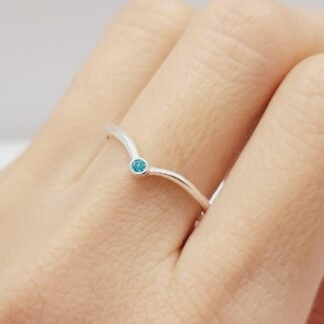 ANILLO TORCIDO SOLITARIO