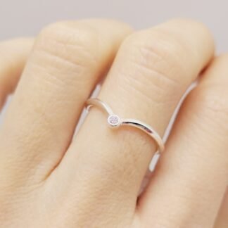 ANILLO TORCIDO SOLITARIO