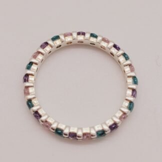 ANILLO COLEC CORONA CRAVEJADA 25 CIRCONIAS