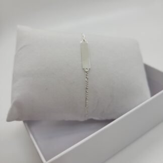 PULSERA PLACA MEDIA 16cm.