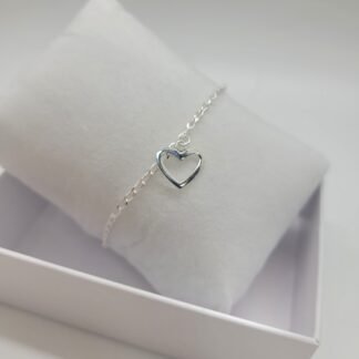 PULSERA CORAZON C/CADENA GRUMET SL 16cm.