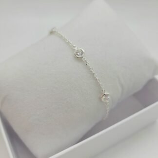 PULSERA CIRCONIAS 14cm.