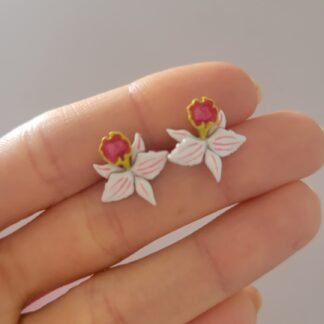 CARAVANA ORQUIDEA CATTLEYA PLATA Y RODIO J03R017