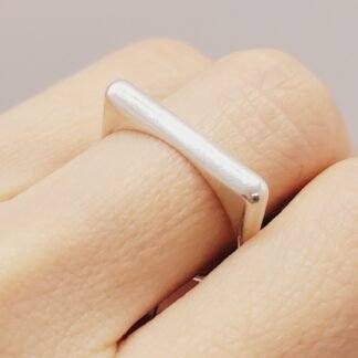 ANILLO PLATA 925 CUADRADO J01S0193