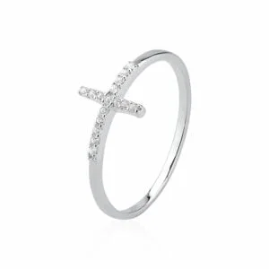ANILLO CRUZ CRAVEJADA  14mm.