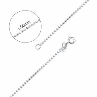 CADENA BOLINEA DIAMANTADA  45cm.