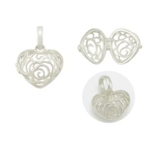 DIJE  CORAZON DIFUSOR PEQUENO