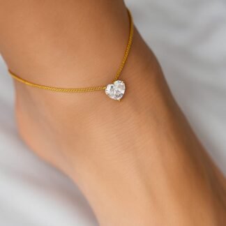 TOBILLERA PUNTO DE LUZ CORAZON J07G003