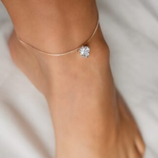 TOBILLERA PUNTO DE LUZ CORAZON  J07S015