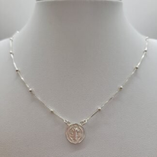 CADENA + DIJE PLATA 925 45CM J02S025