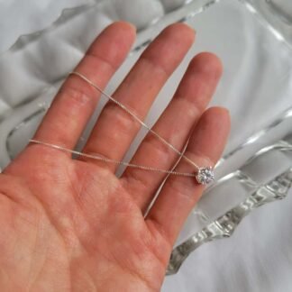 Tobillera Punto de Luz Circonia  J07S014