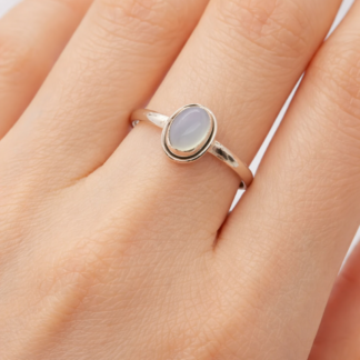 ANILLO PLATA 925 CON PIEDRA LUNA J01S294