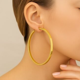 CARAVANA ARO XL BAÑO EN ORO 18K J03G036-XL