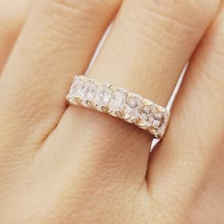 ANILLO PLATA 925 MEDIO SIN FIN J01S087