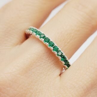 ANILLO PLATA 925 SIN FIN C/CIRCONA J01S272