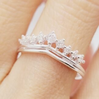ANILLO PLATA 925 DE CORONA C/CIRCONA J01S275