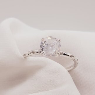 ANILLO PLATA 925 SOLITARIO J01S276