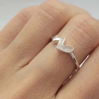 ANILLO PLATA 925 CORAZON J01S277