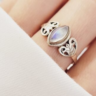 ANILLO PLATA 925 PIEDRA DE LA LUNA J01S287