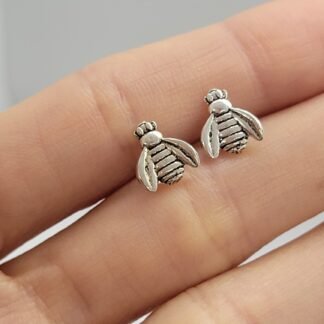 CARAVANAS ABEJITA PLATA 925  J03S225