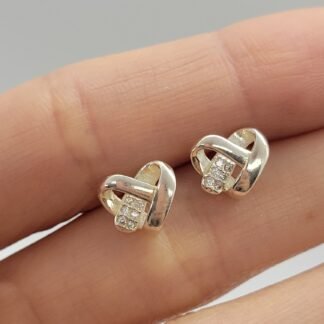 CARAVANAS CORAZÓN PLATA 925 J03S231