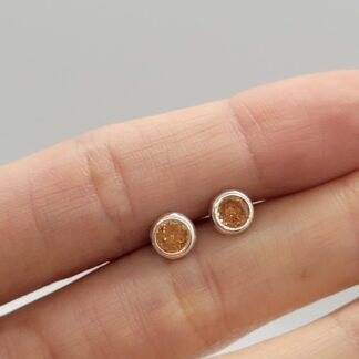 CARAVANAS PLATA 925 J03S236-Ambar