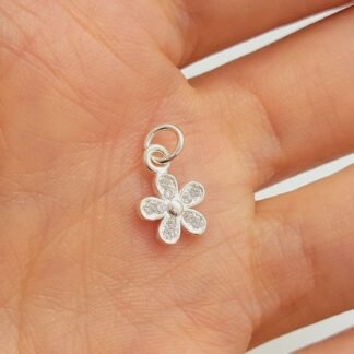 DIJE FLOR PLATA 925 J04S127