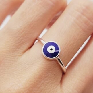 ANILLO PLATA 925 OJO TURCO J01S037
