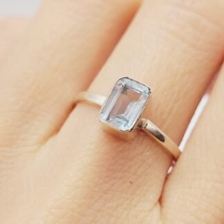 ANILLO PLATA 925 CUADRADO J01S034