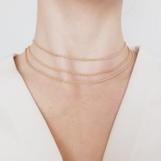 Choker Multicapa Estilo Cuerda 40cm