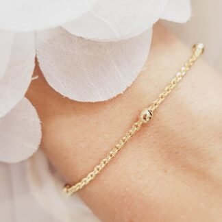 Pulsera Minimalista con Bolitas 17cm