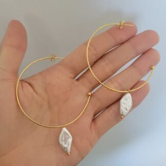 Caravanas Medio/Perla J03G107