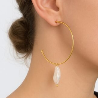 Caravanas Medio/Perla J03G107