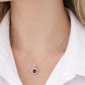 Cadena + Dije +Caravanas plata 925