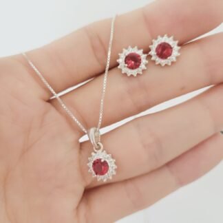 Cadena + Dije +Caravanas plata 925