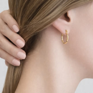 Set de 3 Caravanas Baño de Oro