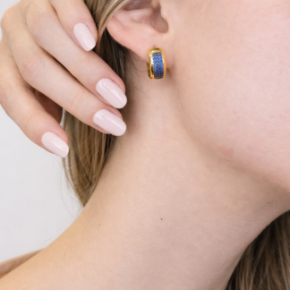 Set de 7 Caravanas Baño de Oro