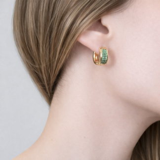 Set de 23 Caravanas Baño de Oro