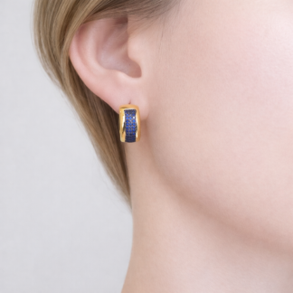 Set de 3 Caravanas Baño de Oro