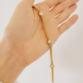 Pulsera 3 Corazones